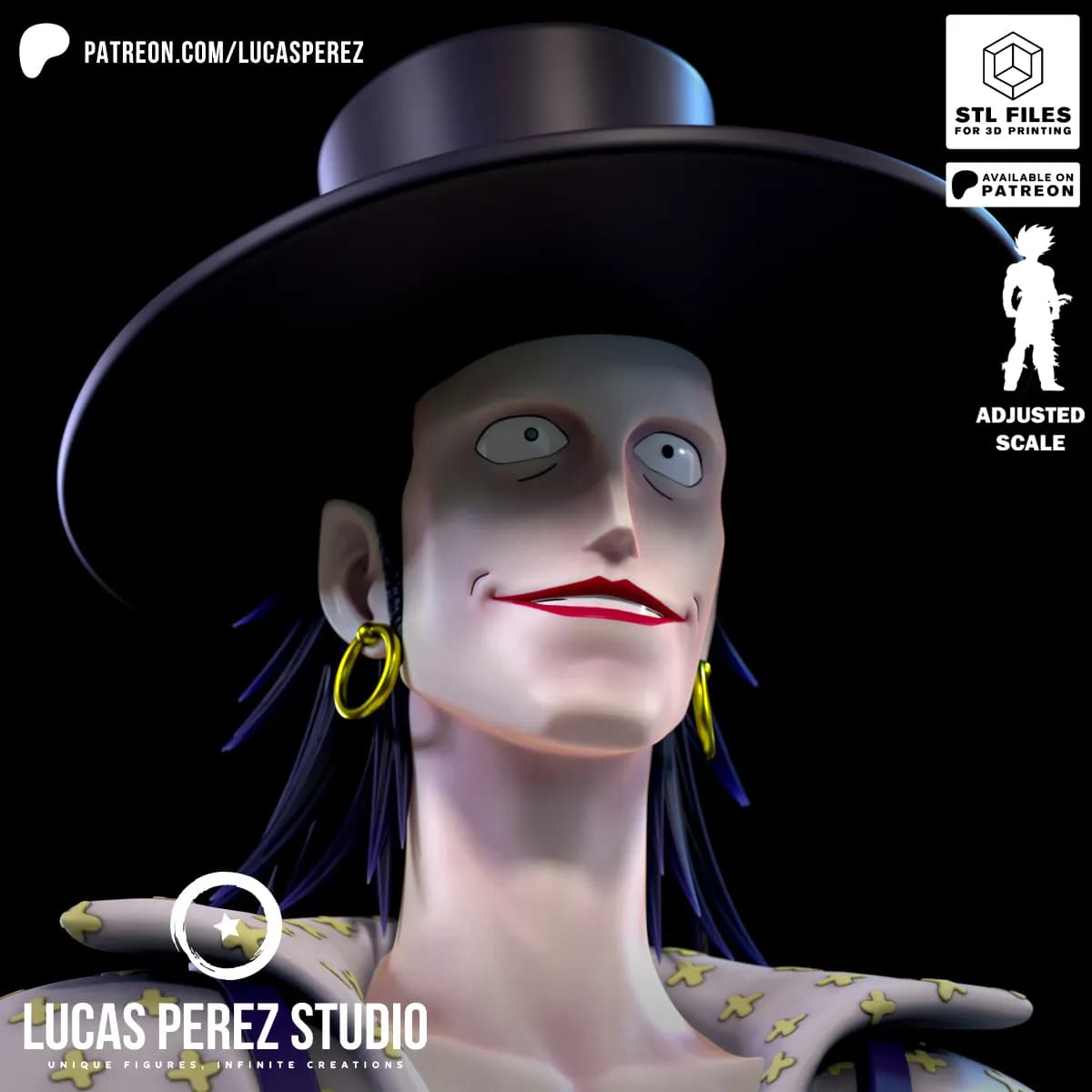 Busto de Laffitte - One Piece - Imagen 5