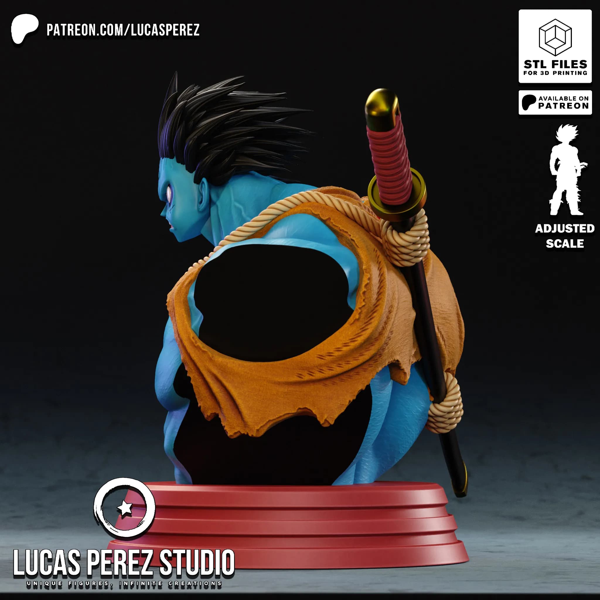 Busto de Luffy Nightmare - One Piece - Imagen 8