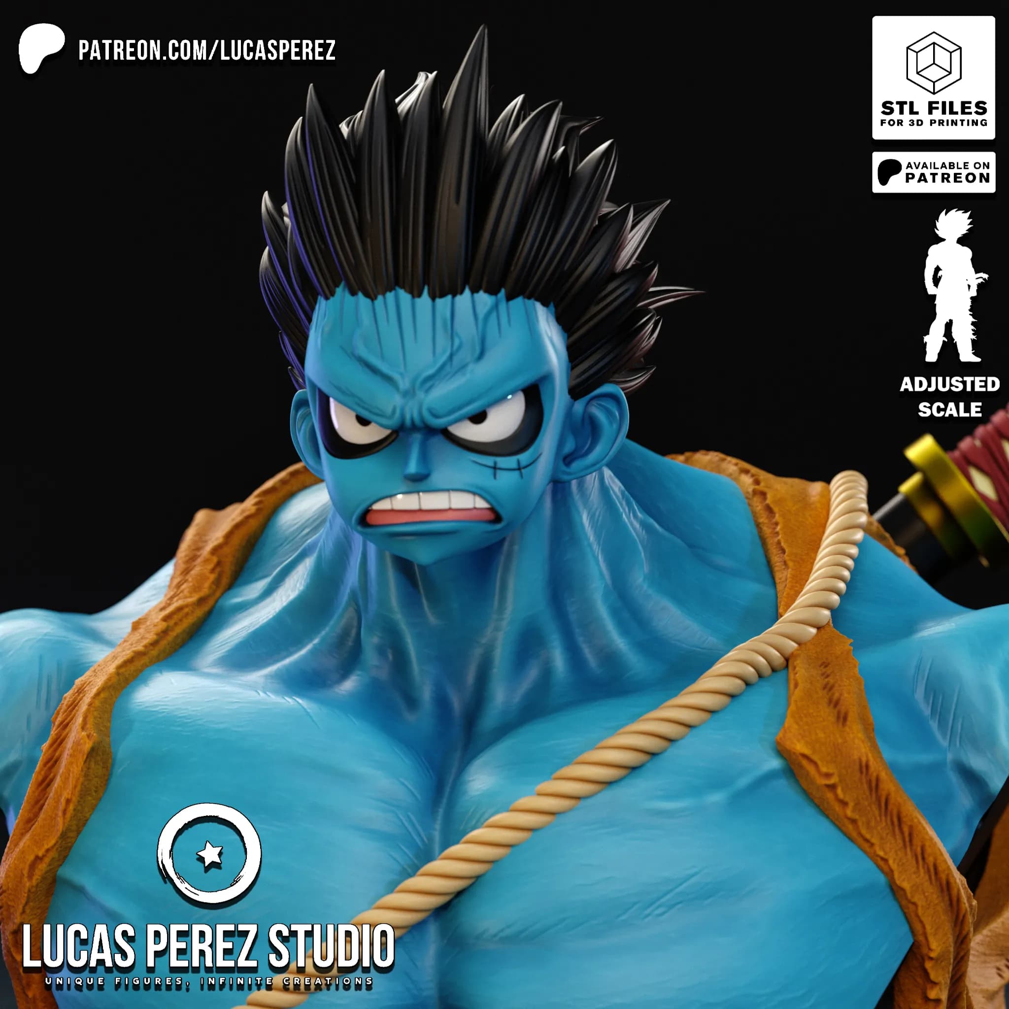 Busto de Luffy Nightmare - One Piece - Imagen 13