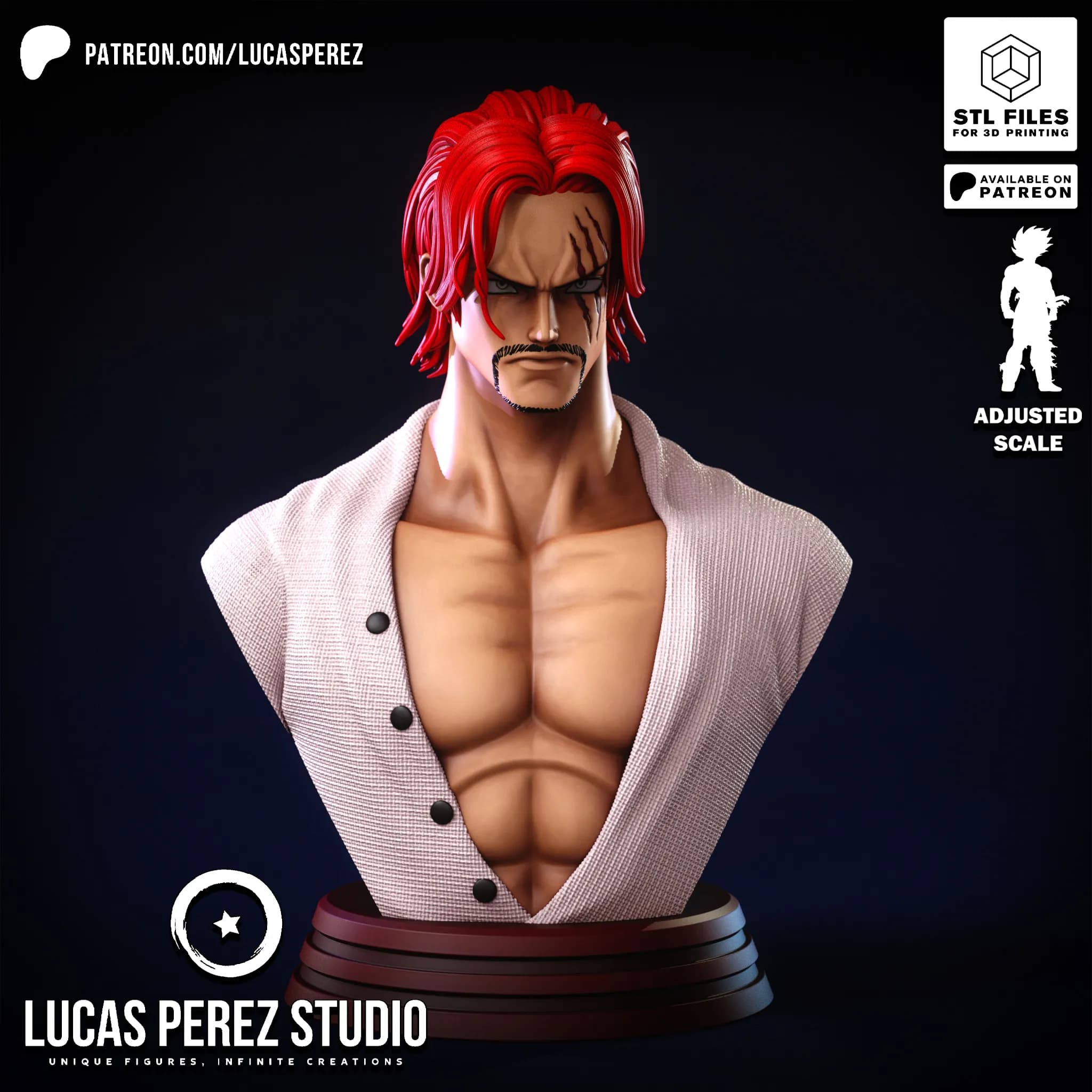 Busto de Shanks - One Piece - Imagen 1