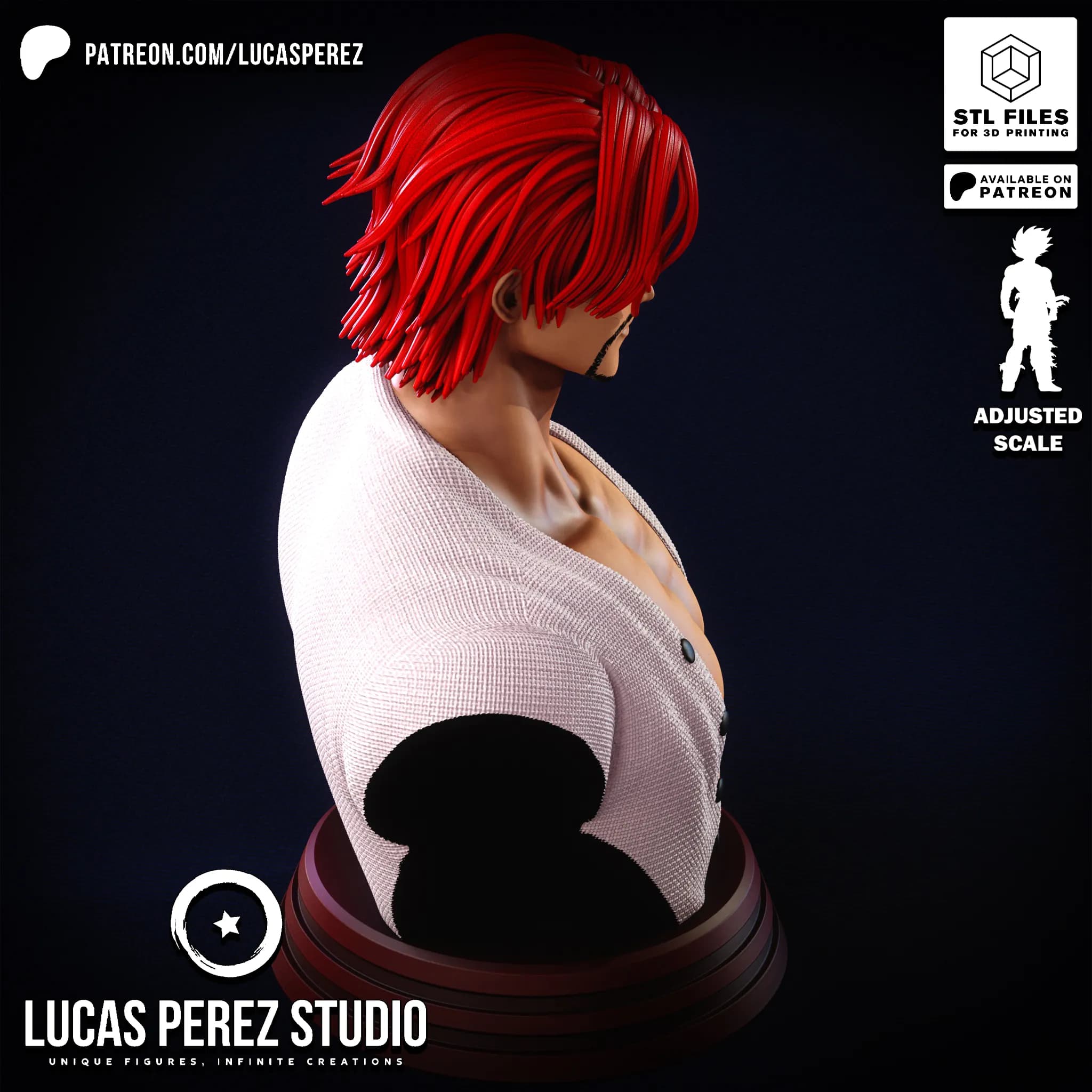 Busto de Shanks - One Piece - Imagen 4