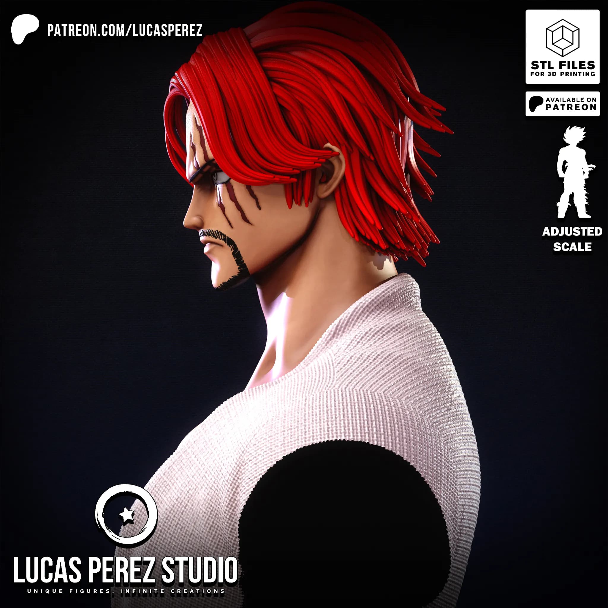 Busto de Shanks - One Piece - Imagen 5