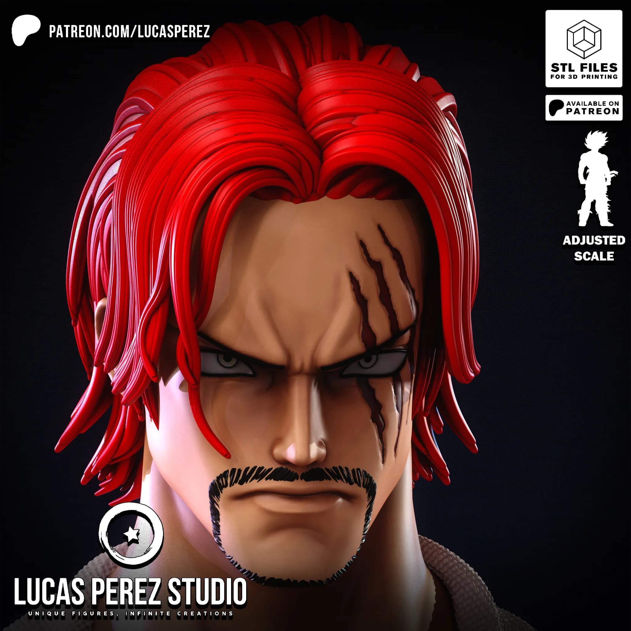 Busto de Shanks - One Piece - Imagen 8