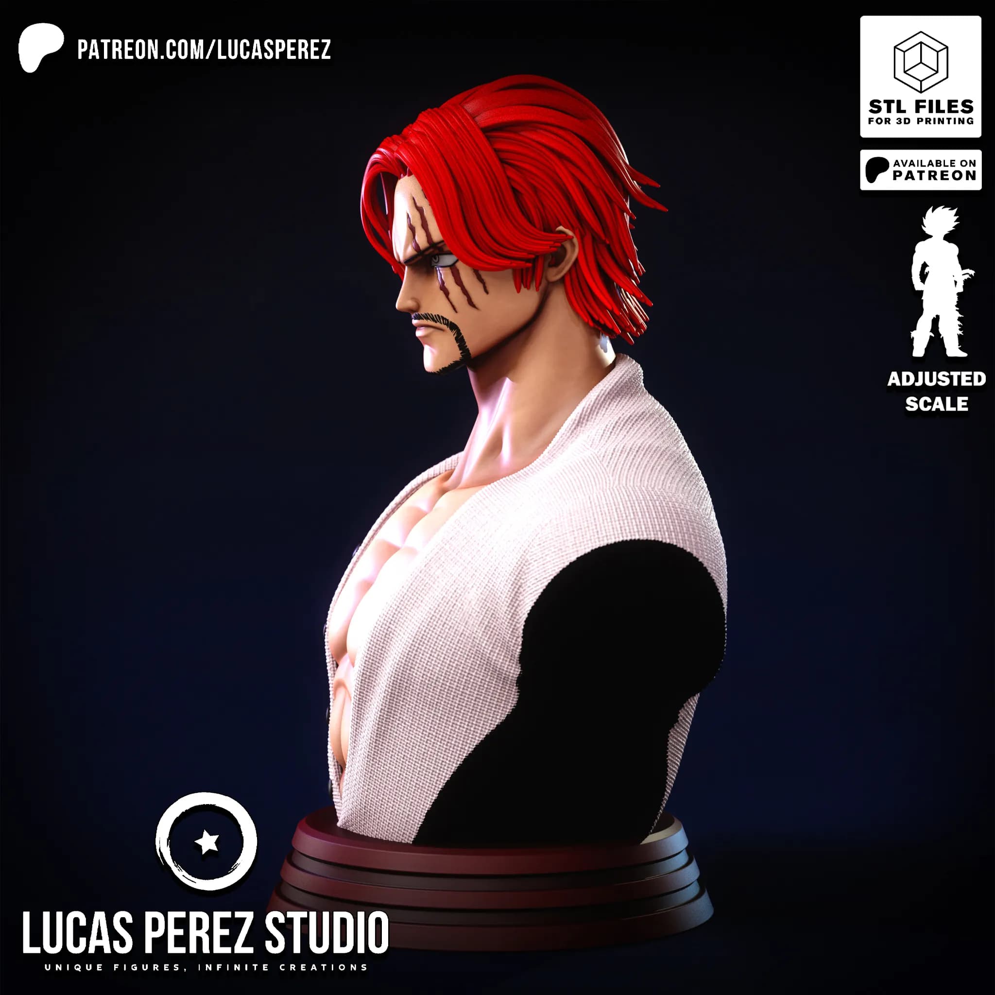 Busto de Shanks - One Piece - Imagen 10