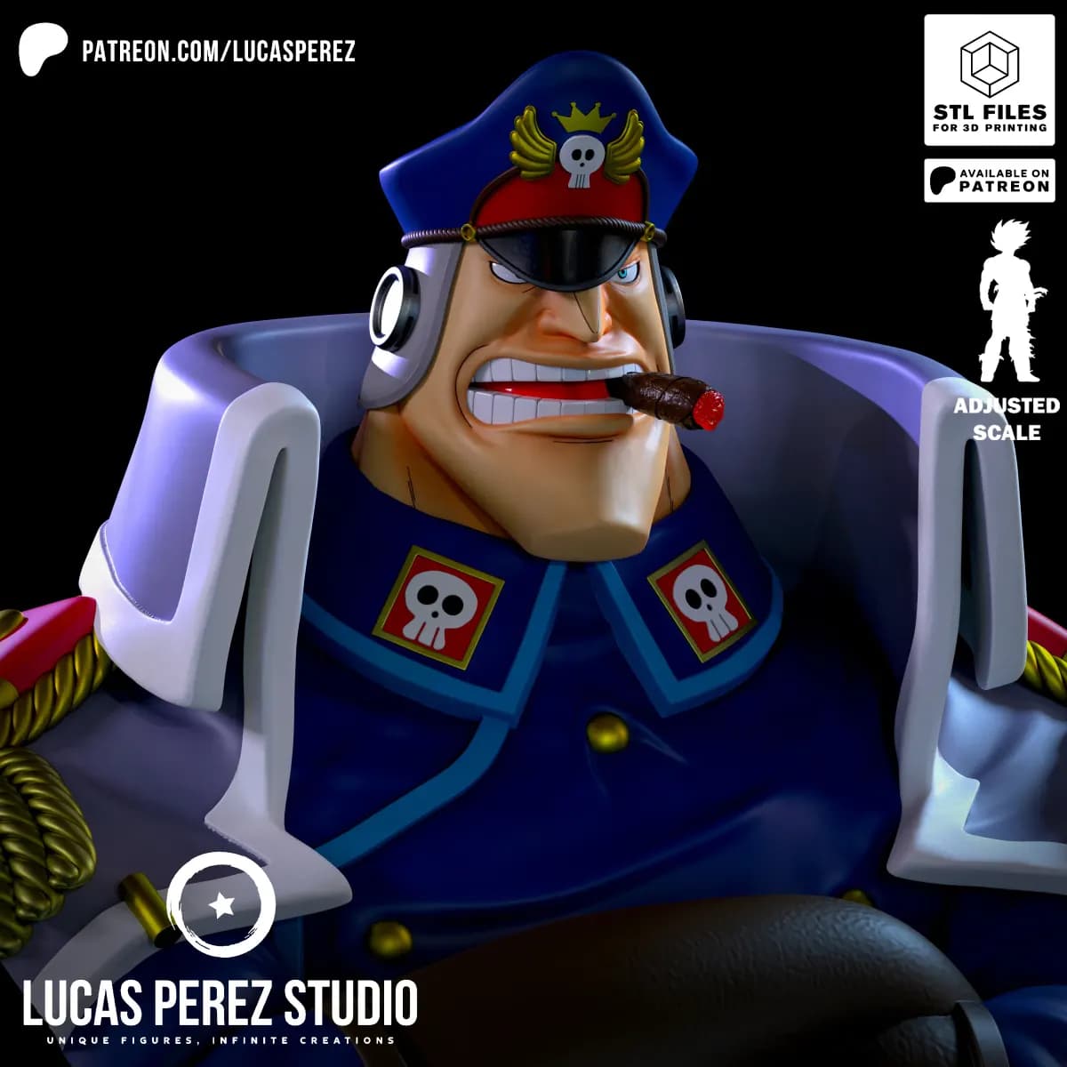 Busto de Shiryu - One Piece - Imagen 4