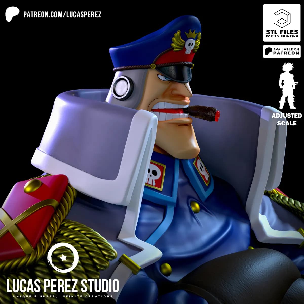 Busto de Shiryu - One Piece - Imagen 5