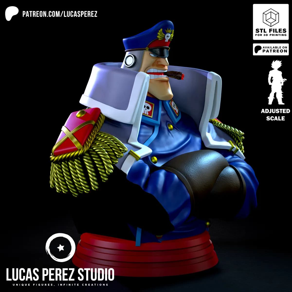 Busto de Shiryu - One Piece - Imagen 9