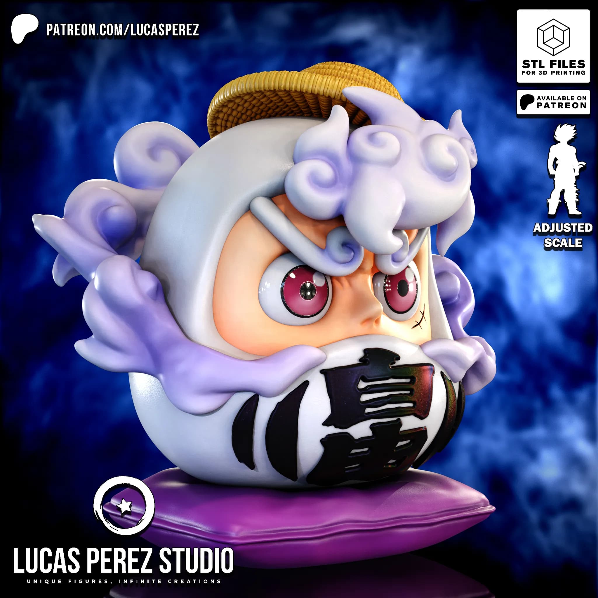 Daruma Luffy Nika - One Piece - Imagen 7