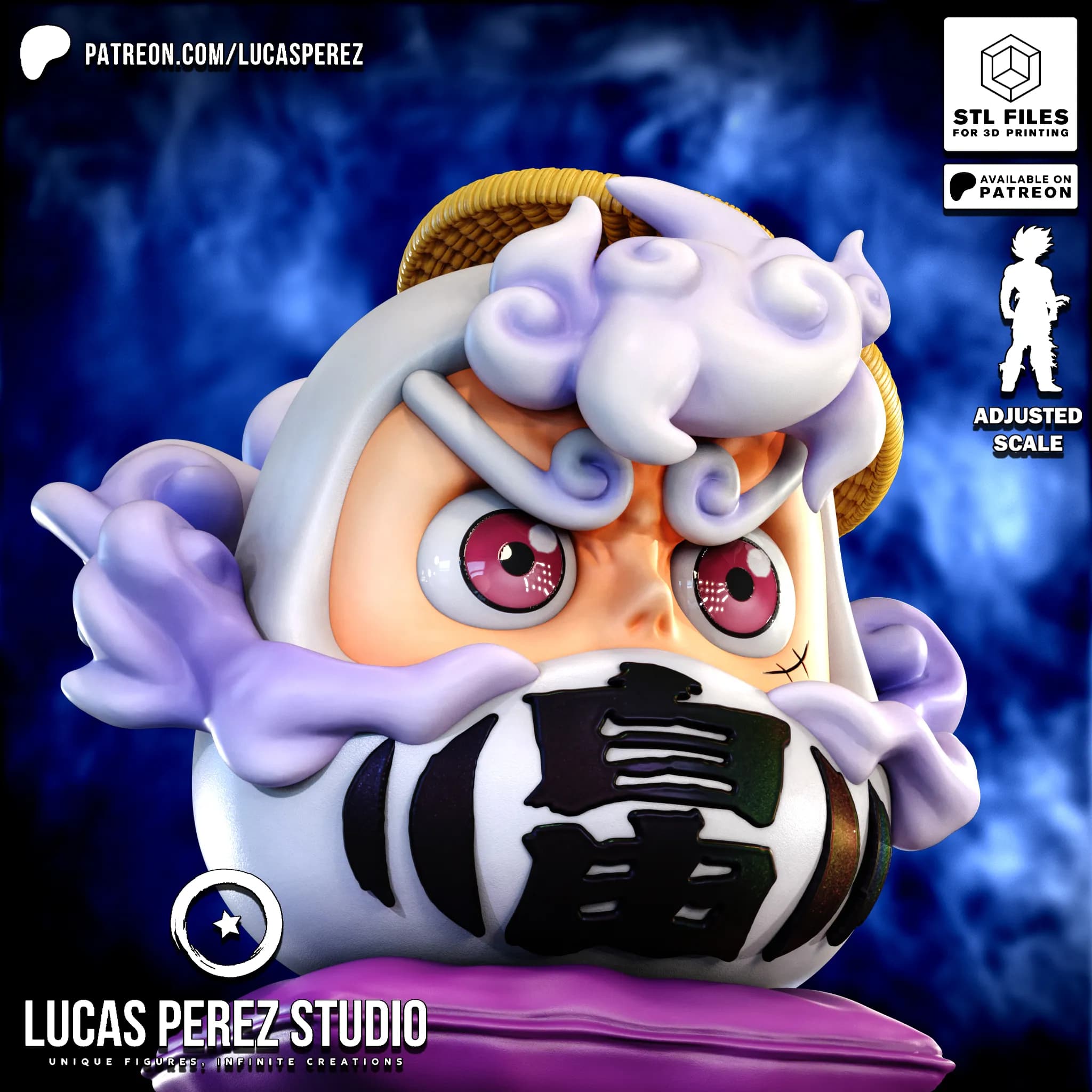 Daruma Luffy Nika - One Piece - Imagen 8