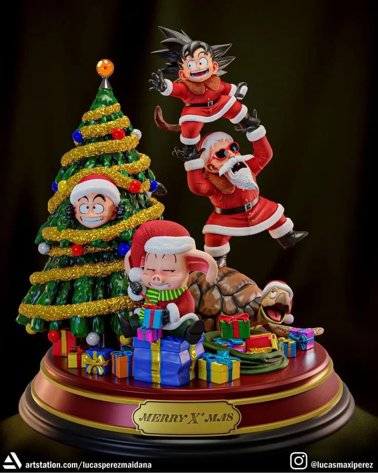 Diorama de Navidad - Dragon Ball - Imagen 1
