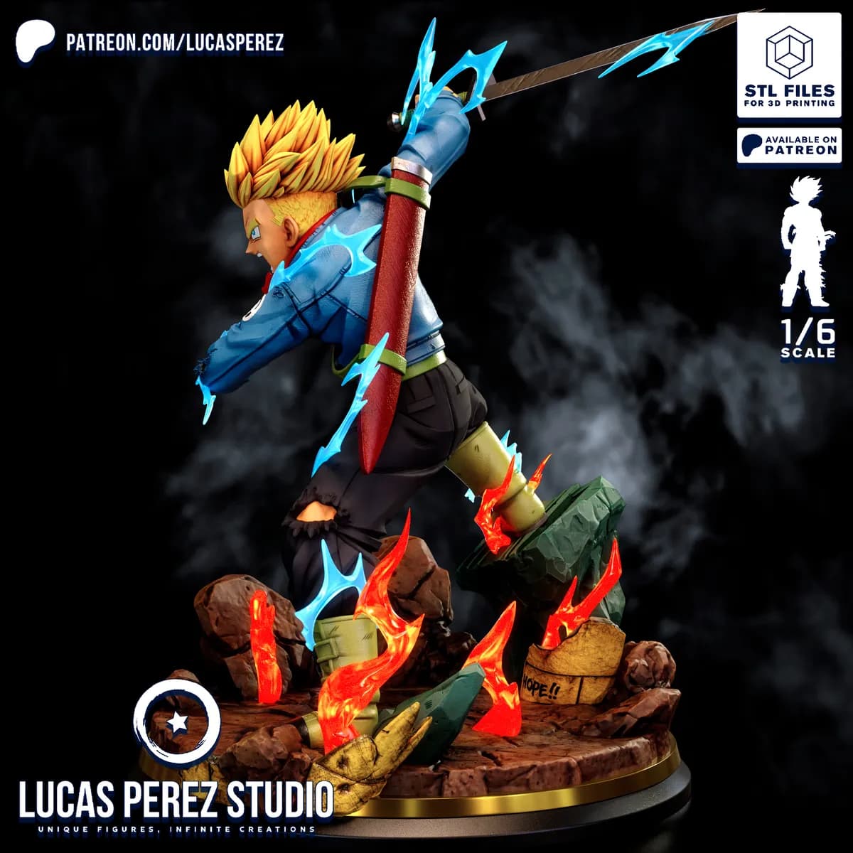 Trunks del Futuro Super Saiyan - Dragon Ball - Imagen 7