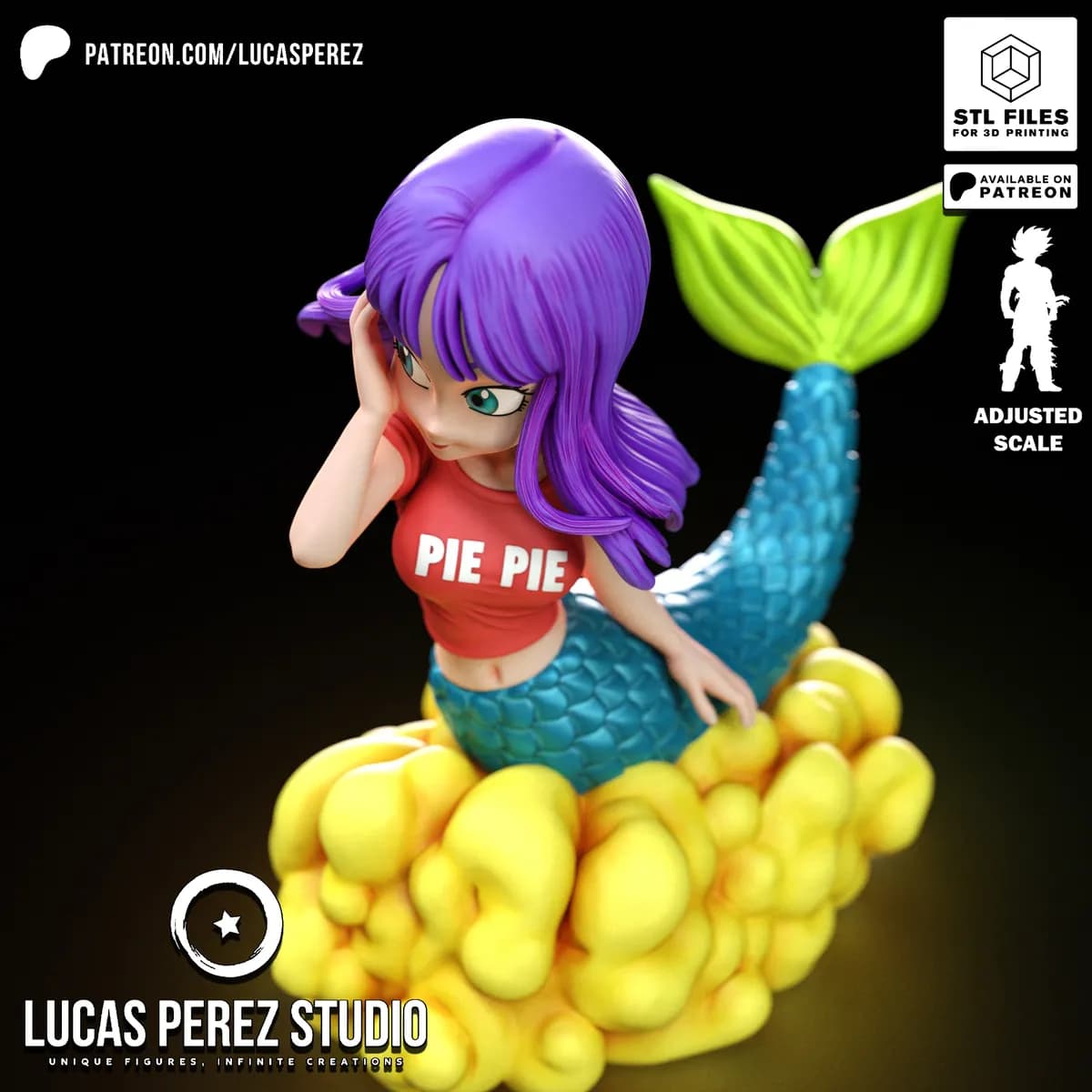 Chibi Pie Pie Sirena - Dragon Ball - Imagen 6