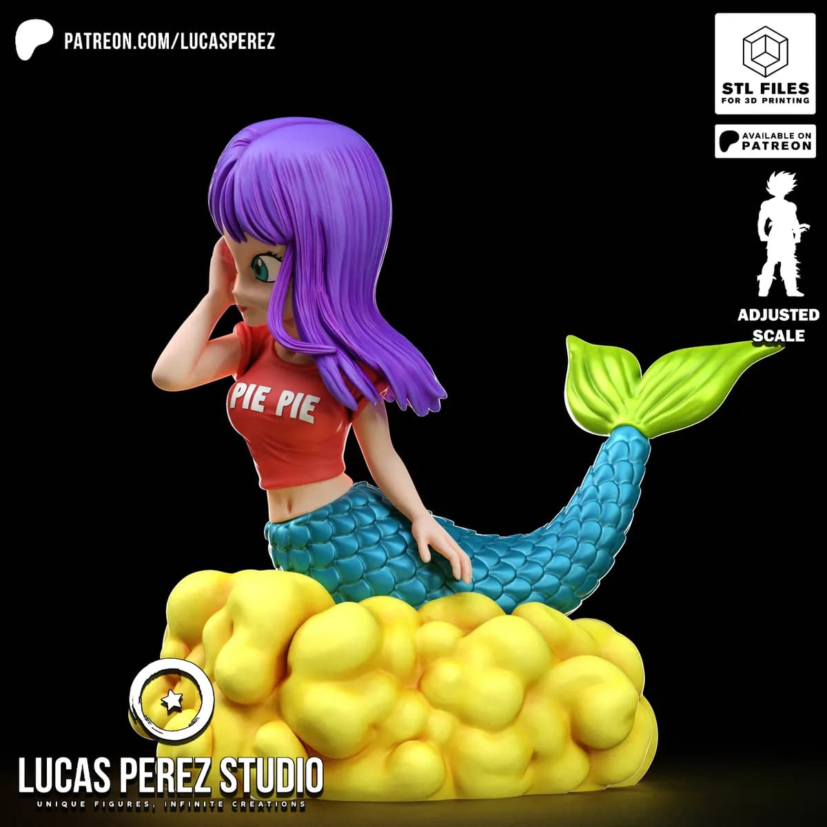 Chibi Pie Pie Sirena - Dragon Ball - Imagen 12