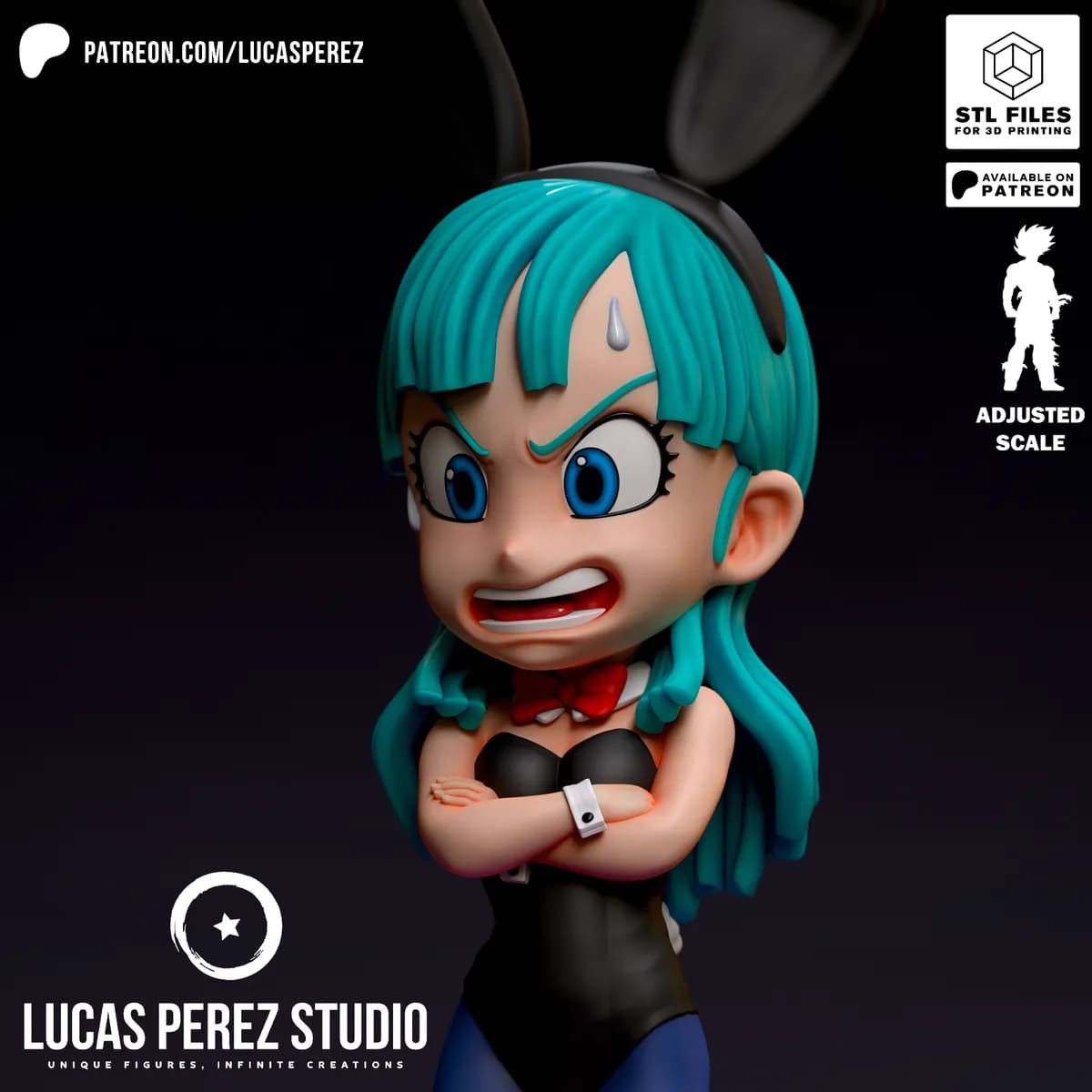 Bulma Bunny Chibi - Dragon Ball - Imagen 2