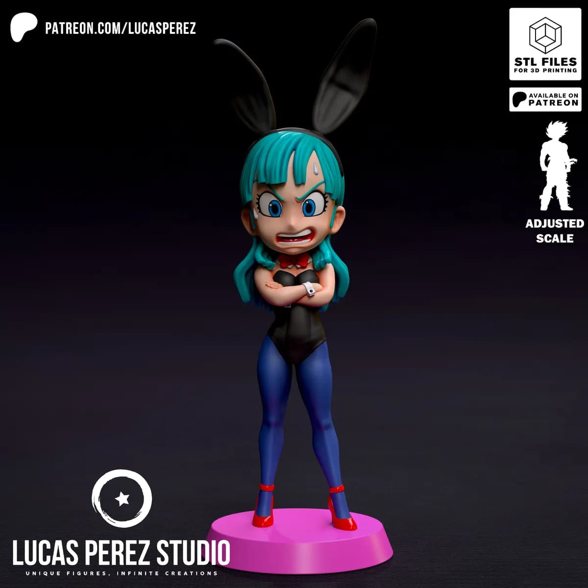 Bulma Bunny Chibi - Dragon Ball - Imagen 3