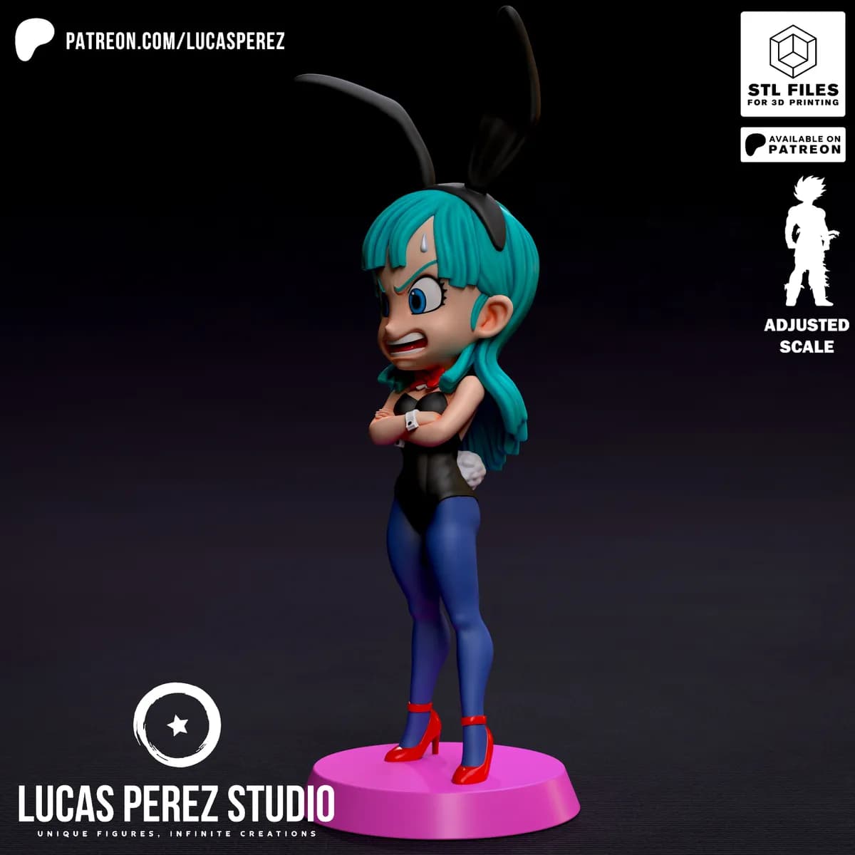 Bulma Bunny Chibi - Dragon Ball - Imagen 4