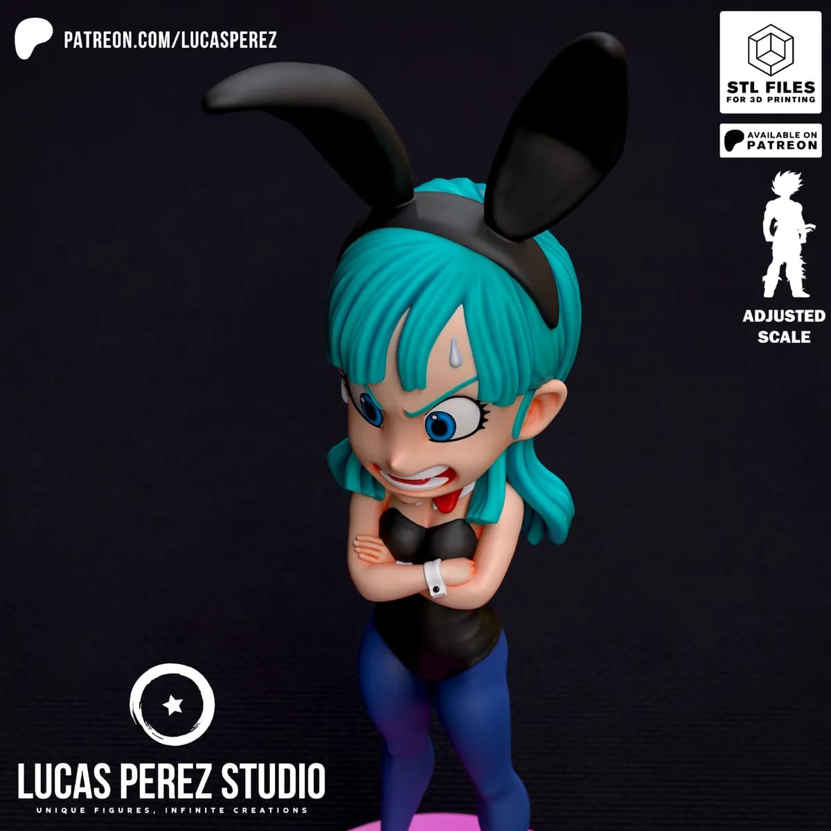 Bulma Bunny Chibi - Dragon Ball - Imagen 5