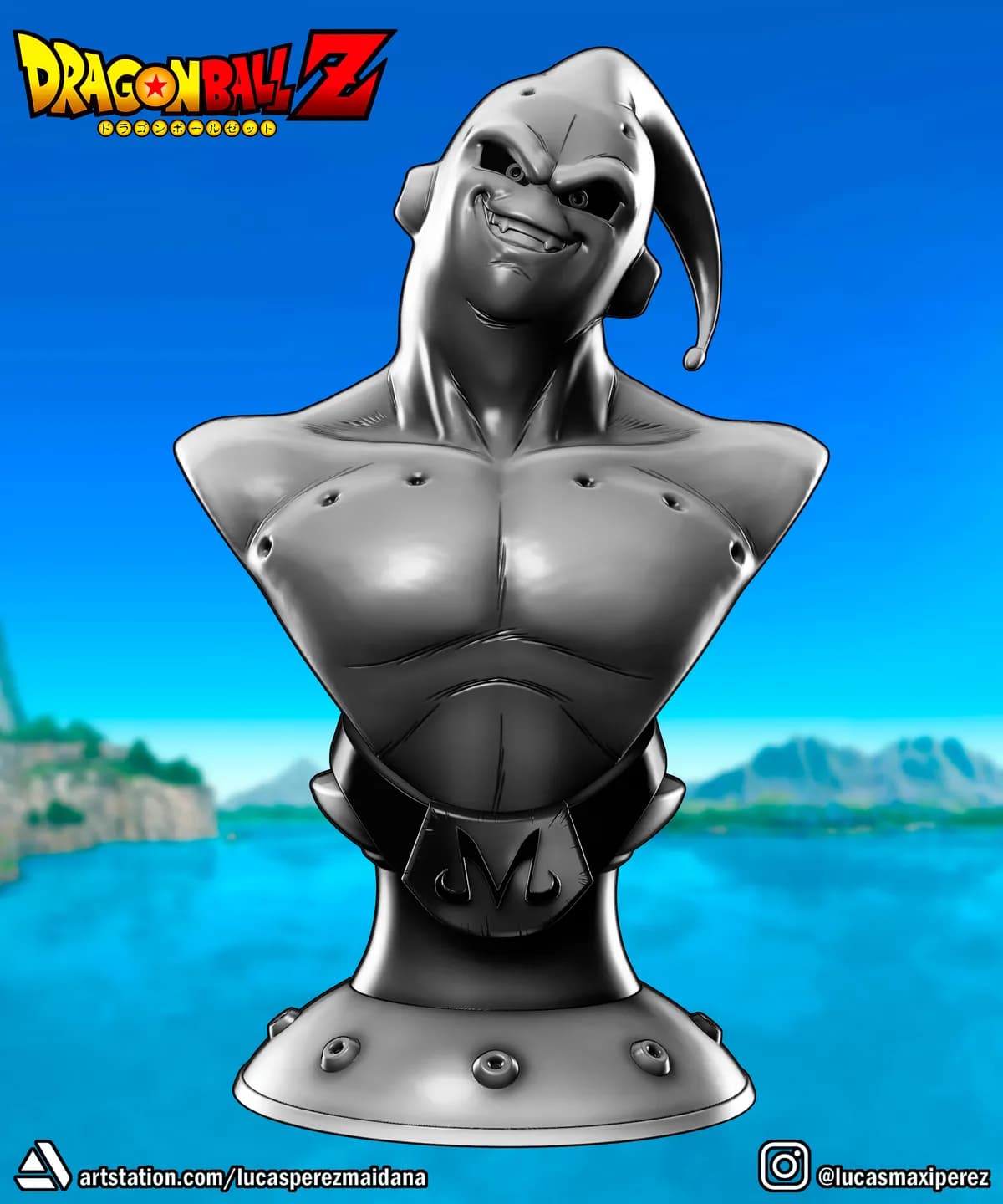 Busto de Majin Buu - Dragon Ball - Imagen 4
