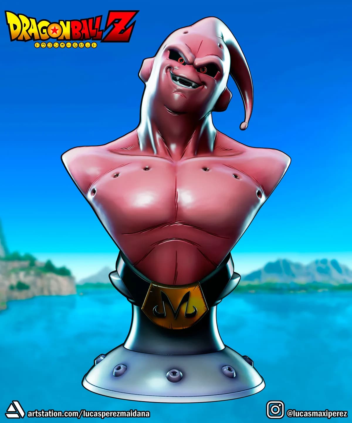 Busto de Majin Buu - Dragon Ball - Imagen 3