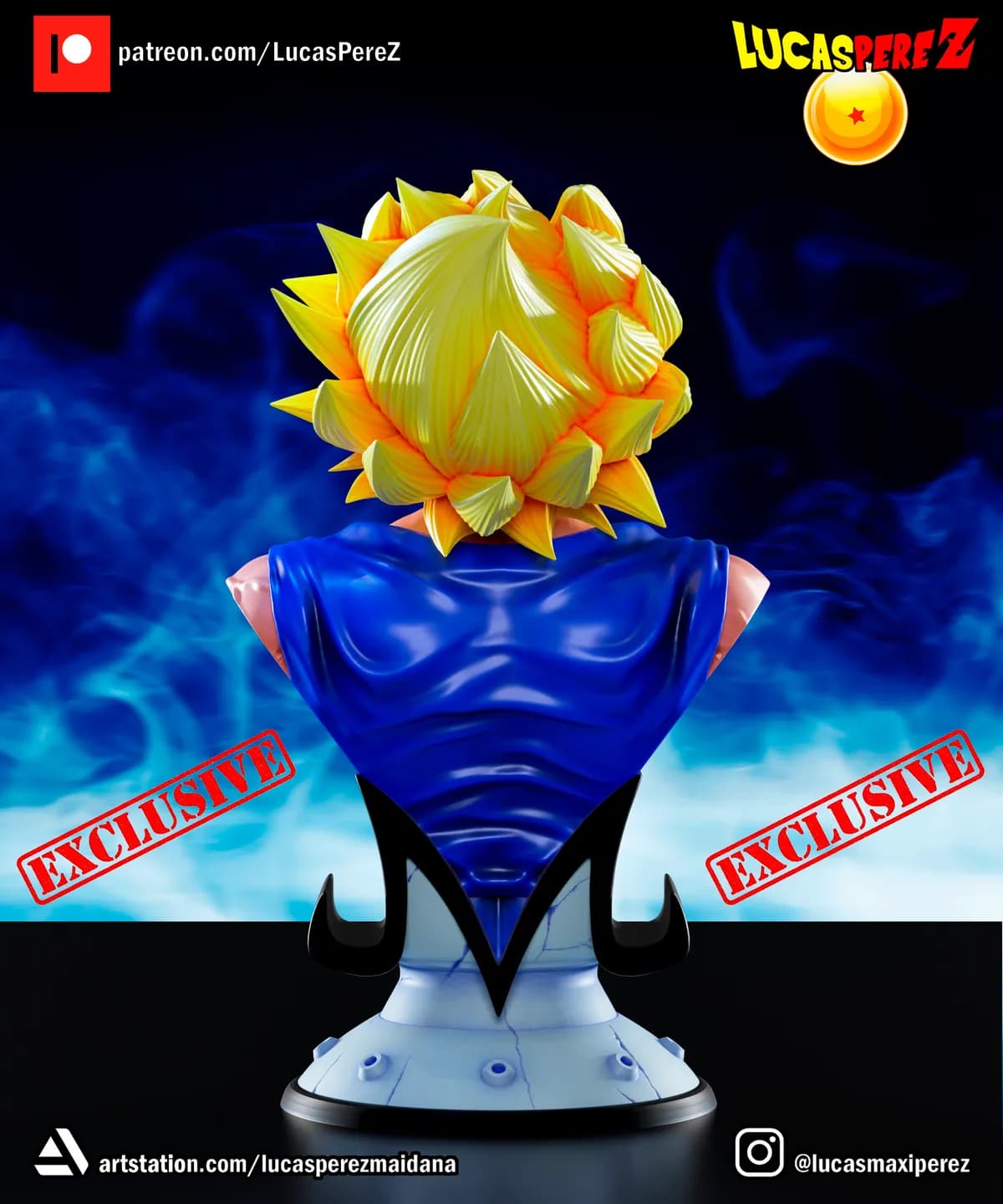 Busto de Majin Vegeta - Dragon Ball - Imagen 7