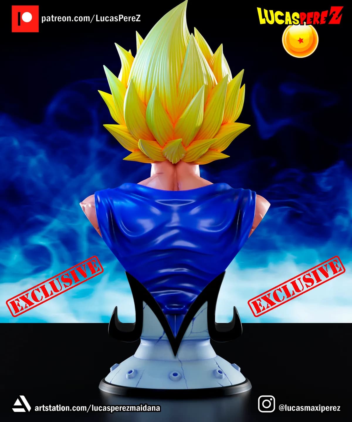 Busto de Majin Vegeta - Dragon Ball - Imagen 10