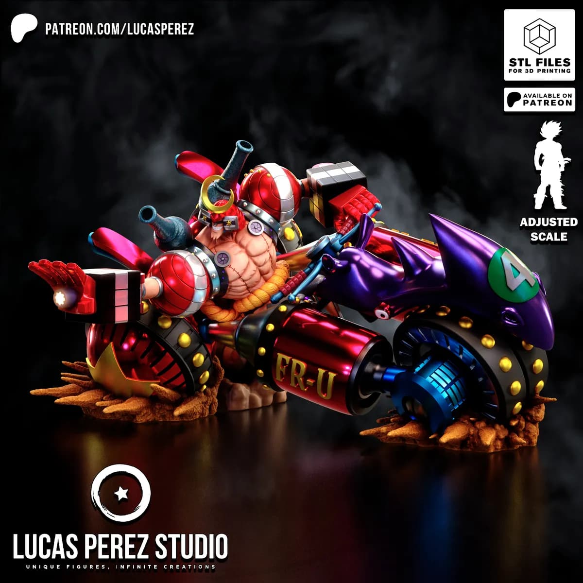 Franky Black Rhino - One Piece - Imagen 1