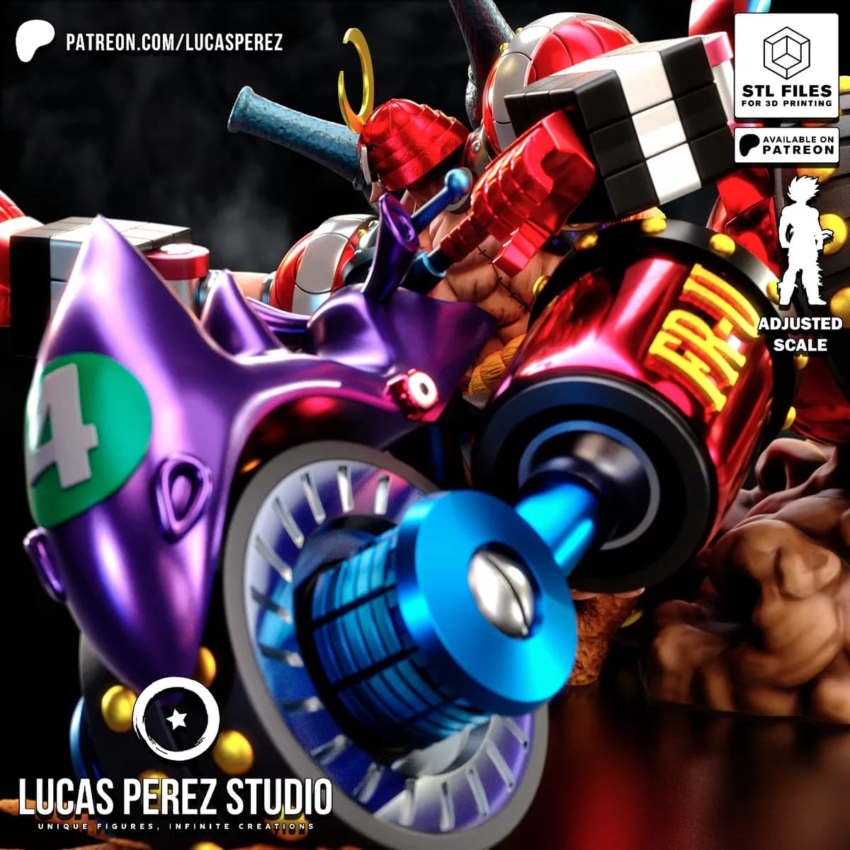 Franky Black Rhino - One Piece - Imagen 2