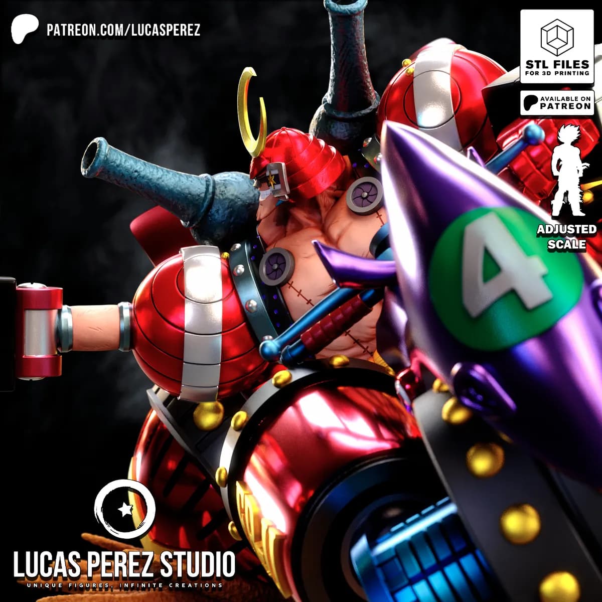 Franky Black Rhino - One Piece - Imagen 7