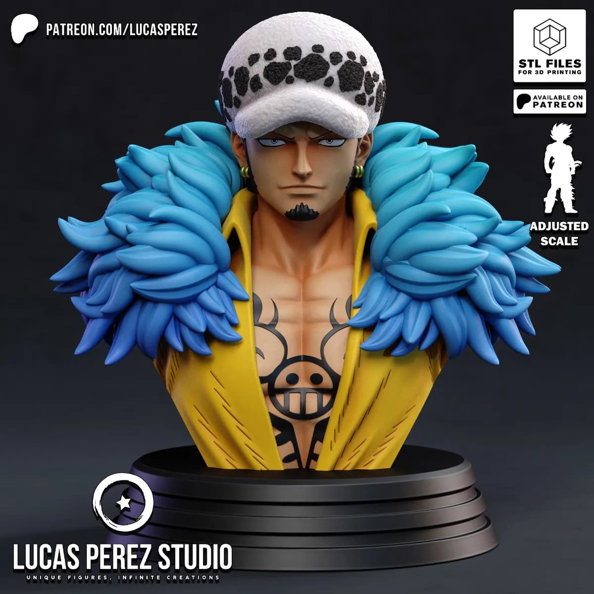 Busto de Trafalgar Law - One Piece - Imagen 1