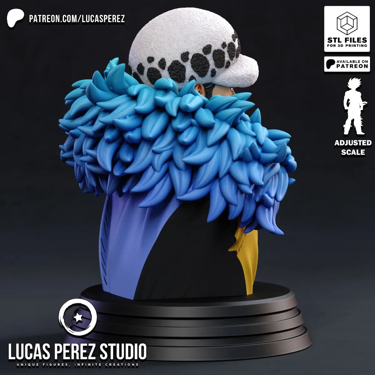 Busto de Trafalgar Law - One Piece - Imagen 4