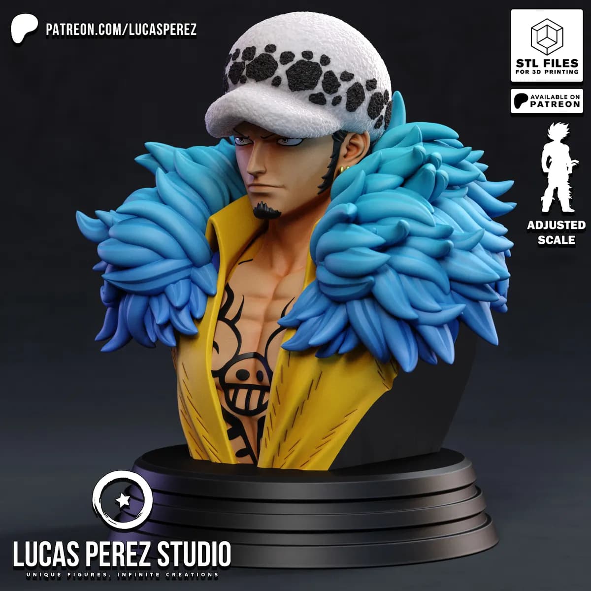 Busto de Trafalgar Law - One Piece - Imagen 10