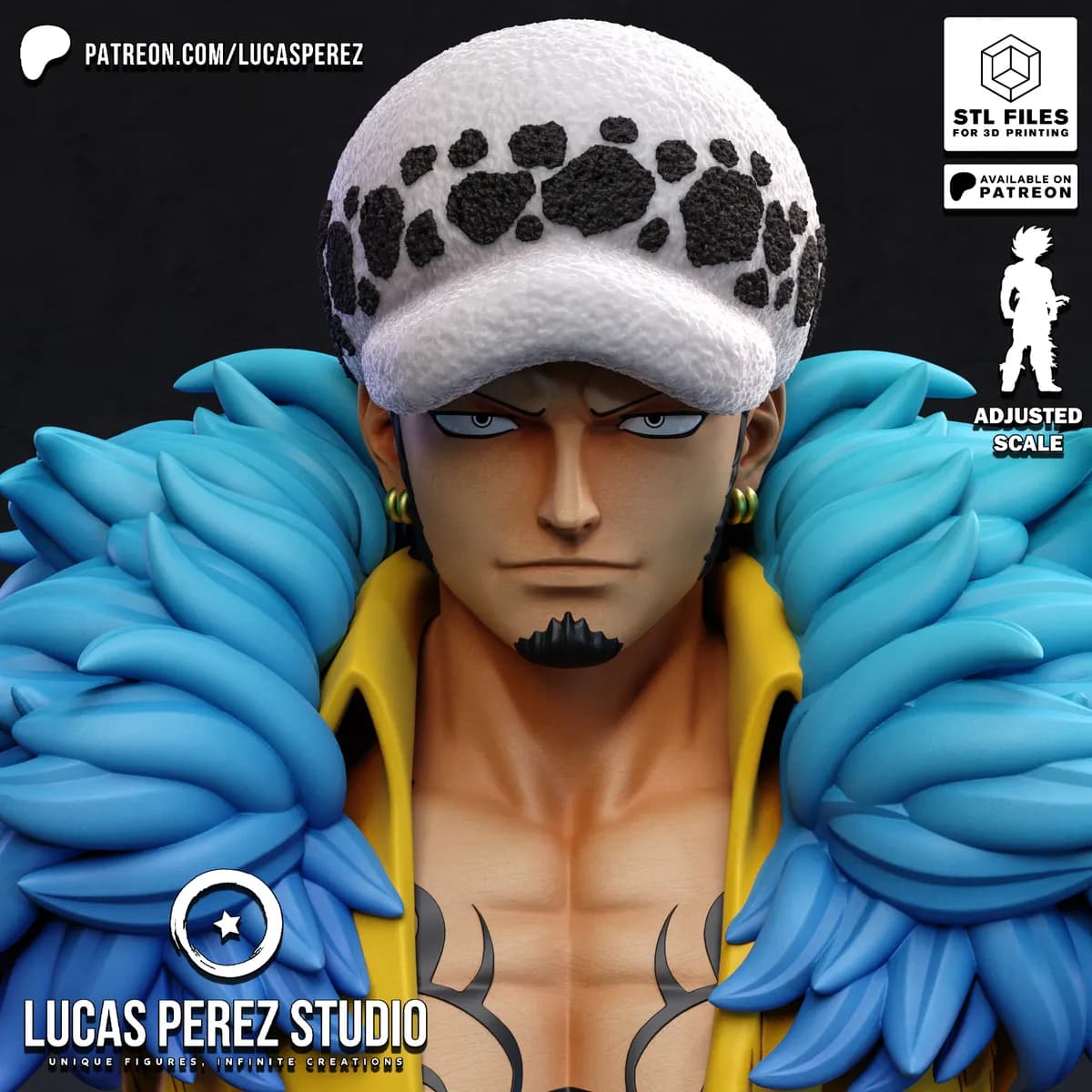 Busto de Trafalgar Law - One Piece - Imagen 11