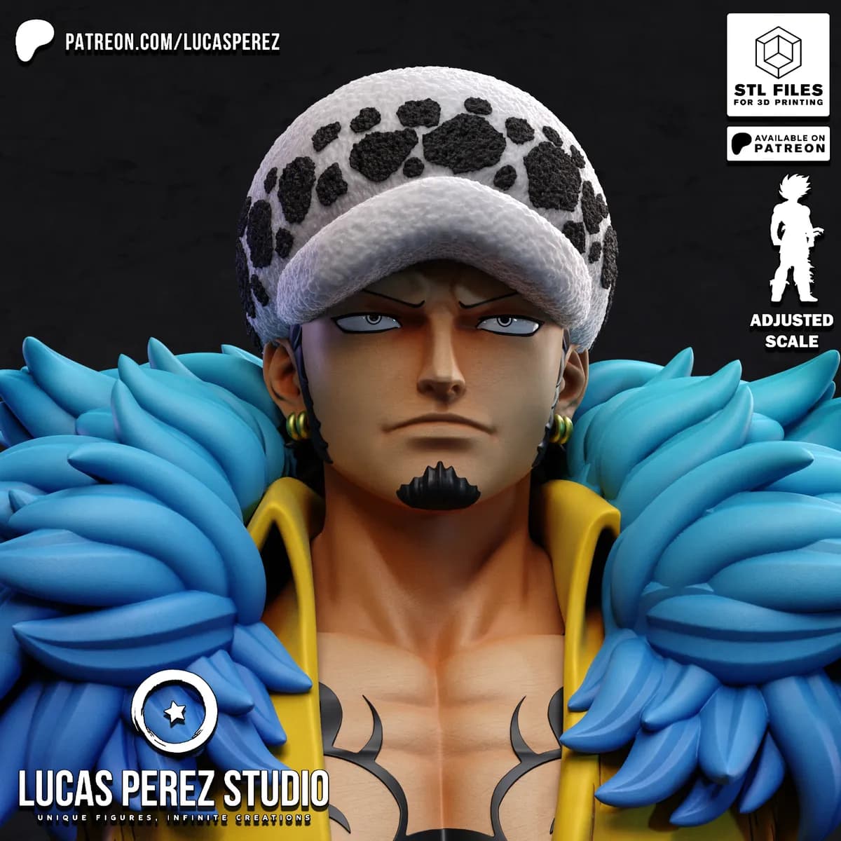 Busto de Trafalgar Law - One Piece - Imagen 14