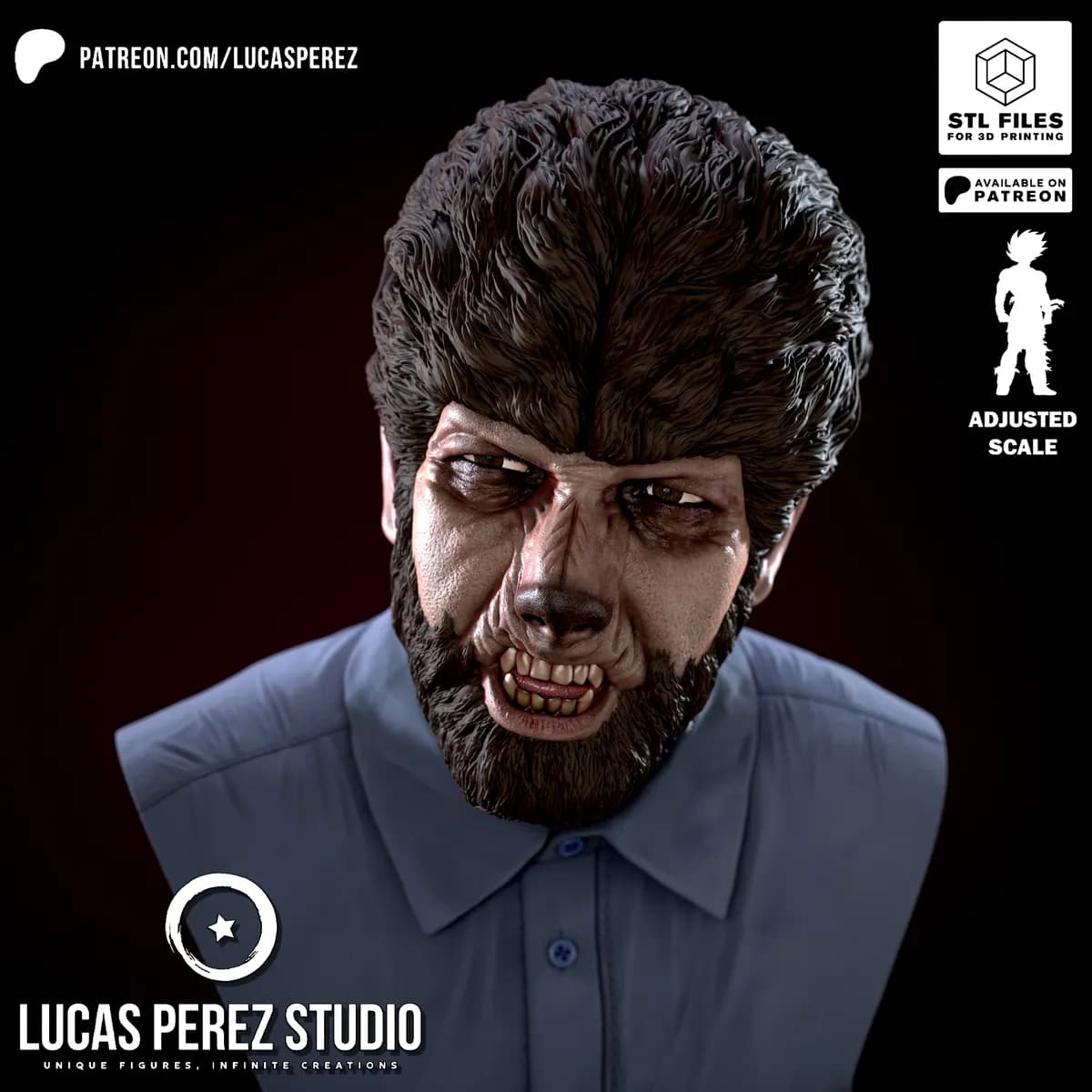 Busto de Wolfman - Imagen 3